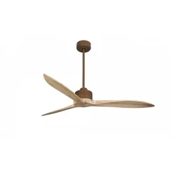 Modulo Latino Slim - Super destratificateur et ventilateur DC 132 cm marron pales bois clair idéal 26 à 40 m²
