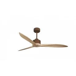 Modulo Latino Slim - Super destratificateur et ventilateur DC 132 cm marron pales bois clair idéal 26 à 40 m²