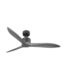 Modulo Latino Slim - Super destratificateur et ventilateur DC 132 cm noir pales bois gris idéal 26 à 40 m²