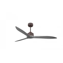 Modulo Latino Slim - Super destratificateur et ventilateur DC 132 cm chocolat pales bois gris idéal 26 à 40 m²