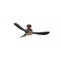 Modulo Regular Exterior - un ventilateur pour extérieur IP44, DC 132 cm Marron pales abs noir sans Lumière 20 à 35 m²