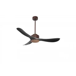 Modulo Regular Exterior - un ventilateur pour extérieur IP44, DC 132 cm Marron pales abs noir sans Lumière 20 à 35 m²
