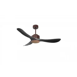 Modulo Regular Exterior - un ventilateur pour extérieur IP44, DC 132 cm Marron pales abs noir sans Lumière 20 à 35 m²