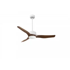 Modulo Regular Exterior - un ventilateur pour extérieur IP44, DC 127 cm Blanc pales abs marron sans Lumière 20 à 30 m²