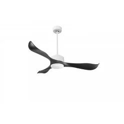 Modulo Regular Exterior - un ventilateur pour extérieur IP44, DC 132 cm Blanc pales abs noir sans Lumière 20 à 30 m²
