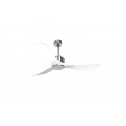 Modulo Regular Exterior - un ventilateur pour extérieur IP44, DC 132 cm Chrome pales abs blanc sans Lumière 20 à 35 m²