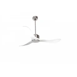 Modulo Regular Exterior - un ventilateur pour extérieur IP44, DC 132 cm Chrome pales abs blanc sans Lumière 20 à 35 m²