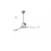 Modulo Regular Exterior - un ventilateur pour extérieur IP44, DC 132 cm Chrome pales abs blanc sans Lumière 20 à 30 m²