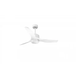 Modulo Regular Exterior - un ventilateur pour extérieur IP44, DC 127 cm Blanc pales abs blanc Lumière dimmable 20 à 30 m²