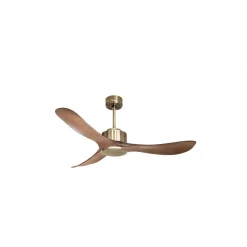 Modulo Regular Exterior - un ventilateur pour extérieur IP44, DC 132 cm Laiton pales abs marron sans Lumière 20 à 35 m²