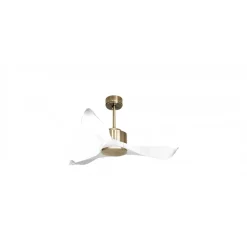 Modulo Regular Exterior - un ventilateur pour extérieur IP44, DC 106 cm Laiton pales abs blanc sans Lumière 10 à 20 m²