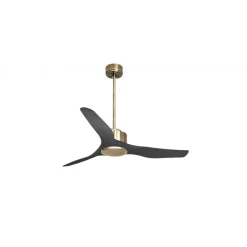 Modulo Regular Exterior - un ventilateur pour extérieur IP44, DC 127 cm Laiton pales abs noir sans Lumière 20 à 30 m²