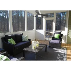 Modulo Regular Exterior - un ventilateur pour extérieur IP44, DC 106 cm Blanc pales abs noir Lumière dimmable 10 à 20 m²