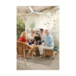 Modulo Regular Exterior - un ventilateur pour extérieur IP44, DC 127 cm Chrome pales abs blanc sans Lumière 20 à 30 m²