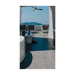 Modulo Regular Exterior - un ventilateur pour extérieur IP44, DC 132 cm Gris basalte pales abs noir Lumière dimmable 20 à 30 m²