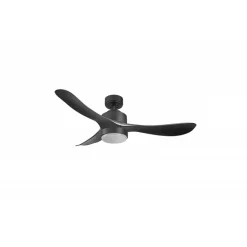 Modulo Regular Exterior - un ventilateur pour extérieur IP44, DC 132 cm Gris basalte pales abs noir Lumière dimmable 20 à 35 m²