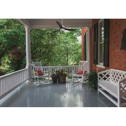 Modulo Regular Exterior - un ventilateur pour extérieur IP44, DC 127 cm Blanc pales abs noir sans Lumière 20 à 30 m²