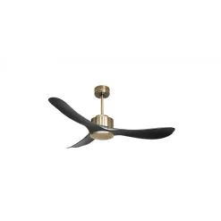 Modulo Regular Exterior - un ventilateur pour extérieur IP44, DC 132 cm Laiton pales abs noir sans Lumière 20 à 35 m²