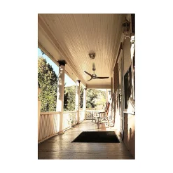 Modulo Regular Exterior - un ventilateur pour extérieur IP44, DC 127 cm Laiton pales abs marron sans Lumière 20 à 30 m²