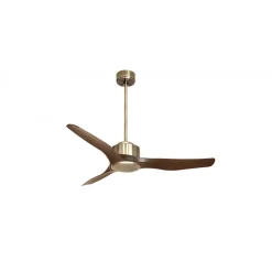Modulo Regular Exterior - un ventilateur pour extérieur IP44, DC 127 cm Laiton pales abs marron sans Lumière 20 à 30 m²
