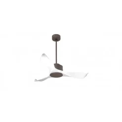 Modulo Regular Exterior - un ventilateur pour extérieur IP44, DC 106 cm Chocolat pales abs blanc sans Lumière 10 à 20 m²
