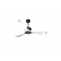 Modulo Regular Exterior - un ventilateur pour extérieur IP44, DC 132 cm Gris basalte pales abs blanc sans Lumière 20 à 30 m²