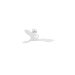 Modulo Regular Ring - Super destratificateur et ventilateur DC 106 cm blanc pales bois blanc sans Lumière 15 à 20 m²