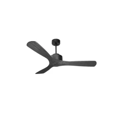 Modulo Regular Ring - Super destratificateur et ventilateur DC 132 cm Gris basalte pales bois noir sans Lumière 25 à 40 m²