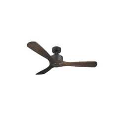 Modulo Regular Ring - Super destratificateur et ventilateur DC 132 cm Gris basalte pales bois sombre sans Lumière 25 à 40 m²