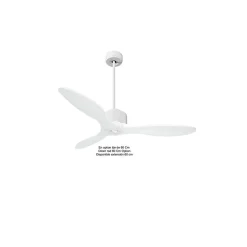 Modulo Regular Ring - Super destratificateur et ventilateur DC 132 cm Blanc pales blanc sans Lumière 25 à 40 m²