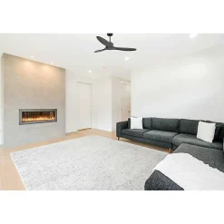 Modulo Slim de Klassfan - Ventilateur de plafond et destratificateur moteur DC basalte et bois noir 25 à 40 m²