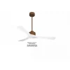 Modulo Slim de Klassfan - Ventilateur de plafond et destratificateur moteur DC marron et pales bois blanc 25 à 40 m²