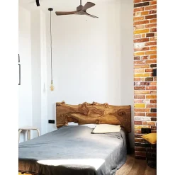 Modulo Slim de Klassfan - Ventilateur de plafond et destratificateur moteur DC chocolat et bois sombre 10 à 20 m²