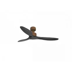 Modulo Slim de Klassfan - Ventilateur de plafond et destratificateur moteur DC marron et pales bois noir 25 à 40 m²