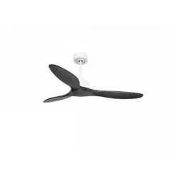 Modulo Slim de Klassfan - Ventilateur de plafond et destratificateur moteur DC blanc et pales bois noir 25 à 40 m²