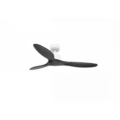 Modulo Slim de Klassfan - Ventilateur de plafond et destratificateur moteur DC blanc et pales bois noir 25 à 40 m²