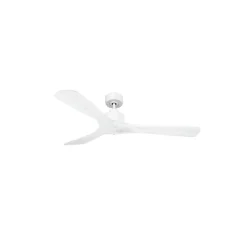 Modulo Slim de Klassfan - Ventilateur de plafond et destratificateur moteur DC blanc et pales bois blanc 25 à 40 m²