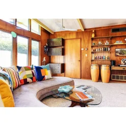 Modulo Slim de Klassfan - Ventilateur de plafond et destratificateur moteur DC laiton et pales bois blanc 25 à 40 m²