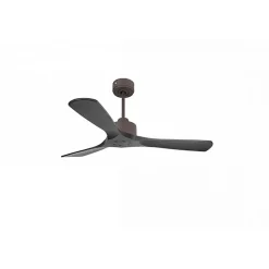 Modulo Slim de Klassfan - Ventilateur de plafond et destratificateur moteur DC chocolat et pales bois noir 25 à 40 m²
