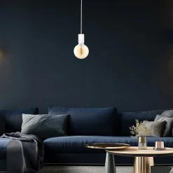 Monture en plastique ronde E27 double fonction blanc 60W EGLO