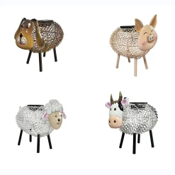 MOUTON SOLAIRE MÉTAL H18CM - 7 Lumens