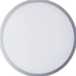 NAVARA Plafonnier argent LED intégrée 24W plastique ampoule incluse