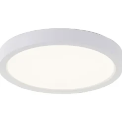 NAVARA Plafonnier blanc LED intégrée 18W plastique ampoule incluse
