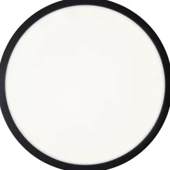 NAVARA Plafonnier noir LED intégrée 24W plastique ampoule incluse