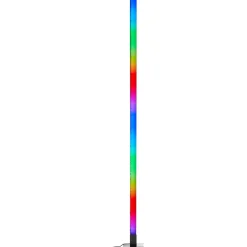 NEELE Lampadaire noir LED intégrée 6,5W - 125lm/ICRGB/détecteur de musique/dimmable/télécommande - plastique - ampoule incluse