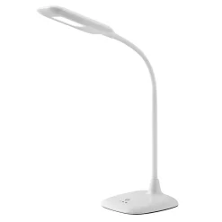 NELE Lampe à poser tactile LED 6,5W 340lm 6500K - dimmable sur 3 niveaux - blanc - plastique/métal - ampoule incluse