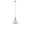 Nemesi Suspension en fer avec verre pyrex ambré 1 lumière 142 d.20 BL280-S1-AM