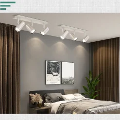 NETTLIFE 3 Spots de plafond nickel GU10pour couloir salon chambre cuisine bureau spot mural moderne lampe de couloir