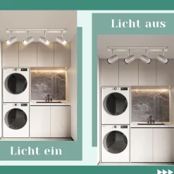 NETTLIFE 4 Spots de plafond GU10 en métal nickel pour salon cuisine chambre lampe moderne de couloir sans ampoule