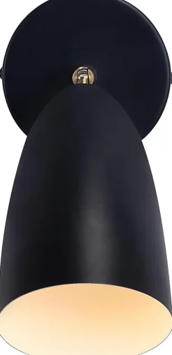 NETTLIFE 2 x Applique murale d'intérieur noire - spot mural vintage chambre applique rétro GU10Sans ampoule